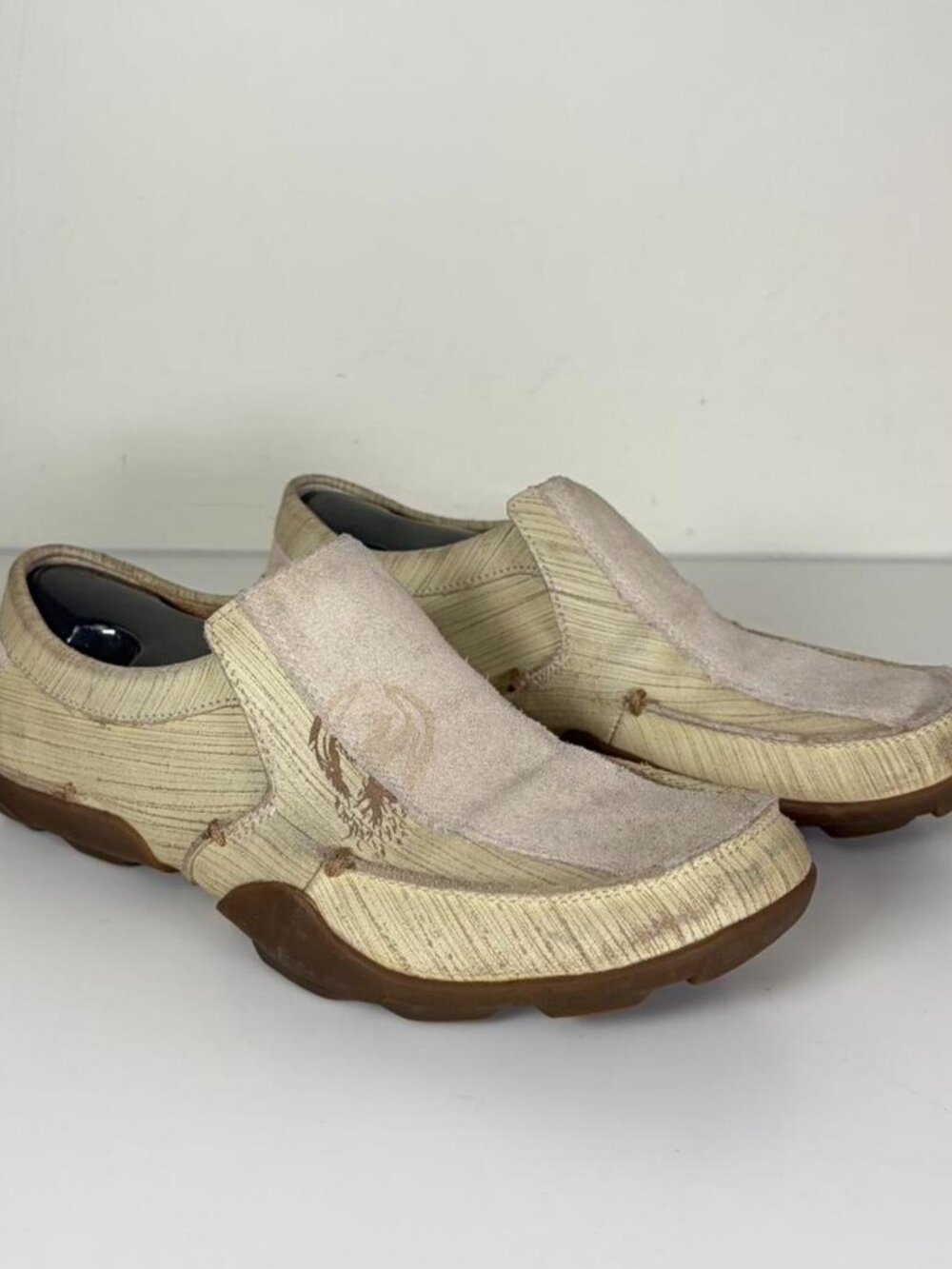 2002 Leather Suede Loafers + Eagle Design